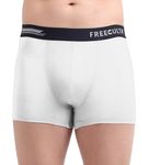 FREECULTR Men's Underwear Anti Bacterial Micromodal Airsoft Trunk - Non Itch No Chaffing Sweat Proof - Size 3XL Pack of 1-Cloud White