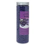 Cema Hard Wax Beans,Hair Removal Full Body Brazilian Bikini Beads for Stripless Body Waxing at Home with free spatula, Lavender 400gm (JAR)