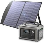 ALLPOWERS 600W R600 Portable Solar Generator with 100W Solar Panel, 299Wh LiFePO4 Power Station with 18V 100W Solar Charger, UPS Battery Backup MPPT Solar Power for Outdoor Camping