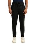 Jockey Men's Slim Fit Joggers (AM71_Black & True Black Melange_M)