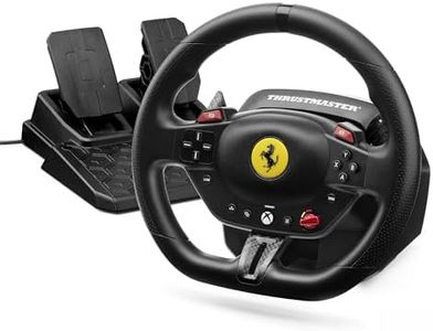 Thrustmaster T98 Racing Wheel Ferrari 296 GTS Edition – Magnetic T2PM Pedals – 240° Rotation – 3 Driving Profiles – Official Xbox & PC Licensed Steering Wheel – Immersive Sim Racing Gear – Black