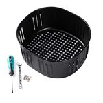 Air Fryer Replacement Basket for Power Air Fryer XL 5.3QT,Air Fryer Basket for Gowise USA Air Fryer 5.8QT,Air fryer Accessories, Non-Stick Fry Basket