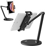 KABCON Tablet Stand,Tightness Adjustable 360°Rotatable Multi-Angle Eye-Level Aluminum Solid Long Arm Tablets Stands for iPad Series,Microsoft Surface Tablet Series,Samsung Galaxy Tabs,Kindle Fire,etc