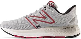 New Balance Men's Fresh Foam X 880v13 Running Shoe Aluminum Grey/Crimson/Black 11