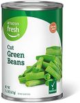 Amazon Fresh, Canned Cut Green Beans, 14.5 Oz