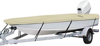 Classic Accessories DryGuard Heavy-Duty Waterproof Boat Cover for Utility/Fishing Boats 14' - 16' L, Up to 75" W