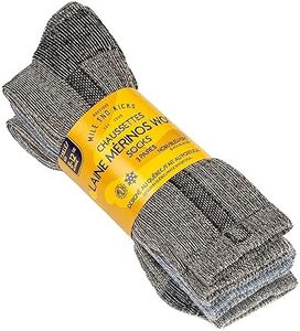 MEK 82% Merino Wool Hiking/Winter Socks Made in Portugal | Pack Of 3 Pairs (Large - Men's shoe size 8-12)