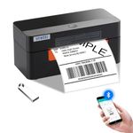 Bluetooth Thermal Shipping Label Printer - vretti 4x6 Wireless Label Printer for Small Business Shipping Packages Canada Post - D463B Thermal Printer Compatible with iPhone Android macOS Chrome Ebay