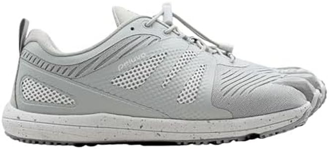 Peluva Strand ATR | Men's 5-Toe, Zero-Drop Barefoot Trail Shoes Wolf Grey/White