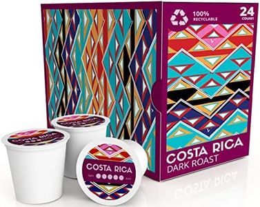 Atlas Coffee Club - Dark Roast Coffee Pods - Costa Rica, 100% Recyclable, Premium Single Origin Coffee 24 ct Box