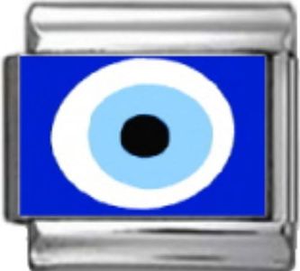 Stylysh Charms TURKISH EVIL EYE LUCKY Photo Italian 9mm Link NC150 Fits Traditional Classic