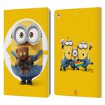 Head Case Designs Officially Licensed Despicable Me Bob Minions Leather Book Wallet Case Cover Compatible With Apple iPad 10.2 2019/2020/2021