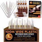 Defender Bird Spikes | Wide Plastic | Glue | Guide | 100 Metre | Various Size Packs