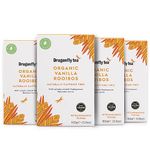 Dragonfly Vanilla Rooibos Tea | Pack of 4 x 40 Organic Tea Bags (160 Teabags) | Naturally Sweet Herbal Tea Bags | Vanilla Tea Bags | Rooibos Tea Bags | Caffeine-Free Tea | Biodegradable Tea Bags