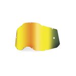 100% Goggle Replacement Lens - RC2/AC2/ST2 Compatible (Mirror Gold)