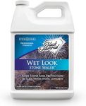 Wet Look Natural Stone Sealer Provides Durable Gloss and Protection to: Slate, Stone, Concrete, Brick, Block, Pavers, Sandstone, Driveways, Garage Floors. Interior or Exterior. (Gallon)