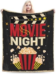 Socira Movie Blanket Movie Room Decor Cinema Movie Posters Blanket Halloween Blanket Christmas Birthday Valentines Day Acting Gifts for Actor Director Movie Lover Popcorn Blanket 50"X40" Small