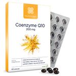 Healthspan Coenzyme Q10 200mg | 60 Capsules | Added Vitamin B1 | Heart Health & Energy Metabolism | Sunflower Oil Base | Vegan