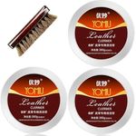 WALLDOR Leatherrite Leather Restorer Cream, Leather Recoloring Balm Repair Kits for Couches Car Seat Furniture, Multi-purpose Leather Restorer (3PACK)