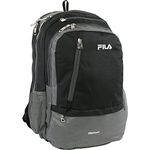 Fila Duel School Laptop Computer Tablet Book Bag Backpack, Black