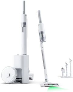 SwitchBot Robot Vacuum and Cordless Vacuum Cleaner K10+ Pro Combo, TwinFlow™ Suction Tech, Dual Dust Collection Station, Compact, Lightweight, Quiet, Compatible with Alexa/Siri/Matter(Hub 2 Required)