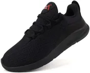 Mens Running Shoes Slip on Walking Tennis Shoes Lightweihgt Breathable Non Slip Fashion Sneakers for Work Gym Travel,Black,Size 12.5