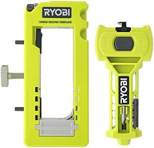 Ryobi A99HT2 Door Hinge Installation Kit/Mortiser Template Bundled with Ryobi A99LM2 Door Latch Installation Kit for Accurate Chiseling and Scoring