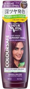 Natural Vital Color Safe Hair Mask N Burgundy Deep Coloring 1WEEK Ion Color Bare Hands OK Damage Repair Easy 5 min Hair Color Treatment 10.1 fl oz (300 ml)