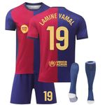 Youth Kids Soccer Jersey Boys Jersey Kit Football Suit Soccer Jersey Shorts Set Fans Gift Tshirt