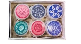 Rockjon- Standard Size Carrom Tournament Striker Pack of 6 (Color and Design May Vary as Per Availability)