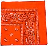 Qraftsy Neon Colors Paisley Bandana - Cotton - Available in 1 Pack or 3 Pack