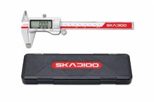 SKADIOO Digital Caliper Measuring Tool, Stainless Steel Vernier Caliper Digital Micrometer with Large Screen, Easy Switch from Inch to mm, 6 Inch Caliper Tool for Professional/DIY/Household