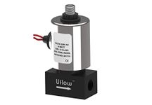 MAGICDEALZ 2/2 Way 1/4'' Aluminium 0 to 60 Bar Electric Solenoid Valve for Air Water; 24V DC