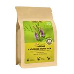 FullChea - Licorice Root Tea Bags, 40 Teabags, 2g/bag - Premium Licorice Root - Non-GMO - Naturally Caffeine-free Herbal Tea