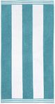 Superior Luxurious 100% Cotton Beach Towels, Oversized 34" x 64", Soft Velour Cotton and Absorbent Cotton Terry, Thick and Plush Striped Beach Towels - Turquoise Cabana Stripes