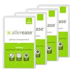 Aller-Ease Pillow Protectors, 100% Cotton, White, 4 Pack