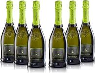 Canti - Prosecco D.O.C. Sparkling Extra Dry Millesimato, Organic Wine 11%, Italian Glera Grape Variety from Veneto, Sweet and Fresh Taste, 6x750 ml
