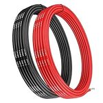 Makerfire 14 Gauge silicone Wire, 14AWG Electrical Cable 5M [2.5m Black and 2.5m Red], Flexible 400 Strands 0.08 mm of Tinned Copper High Temperature Wire RC Car, Marine, Airplane Battery, Red,Black