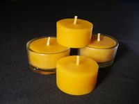 Tealight Beeswax Candles 4-piece set | Pure Beeswax Candle | Natural Candles | Non-Toxic Candles | Perfect Gift | Candle Gift Set