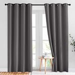 NICETOWN Gray Blackout Curtains for