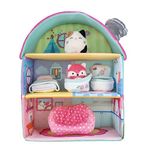 Squishville by Squishmallows SQM0049 Fifi’s Cottage Townhouse, Two 2 Mini-Squishmallow and 4 Furniture Accessories, Irresistibly Soft Plush Toys, 3 Floors to Explore