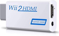 CHS Goodeliver Wii to Hdmi Connector/Converter/Adapter, 1080p Output Video, 3.5mm Audio - Supports All Wii Display Modes, White