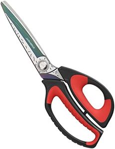JARVISTAR Ciseaux, 26 cm Ciseaux de jardin Ciseaux pour Tâches Difficiles en acier inoxydable durable Ciseaux de haute performance lourds pour tissus lourds, corde, cuir, tapis, ménage, câble