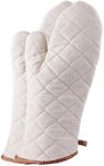 Shoppers Hub PNQ HEAVY and THICK Imported Cotton Baking Microwave Domestic and Commercial Oven Gloves for Ideal Use in Homes, Bakeries, Cafes, Hotels, Restaurants and Other Commercial Kitchens - Size LARGE 35cm (Pack of 1 Pair)