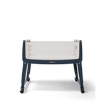 SnuzPod Studio Next to Me Crib, Baby Bed with Zip-Down Wall and 6 Height Settings, Includes Breathable Mattress and Wheels for Newborn (0-6 months), London