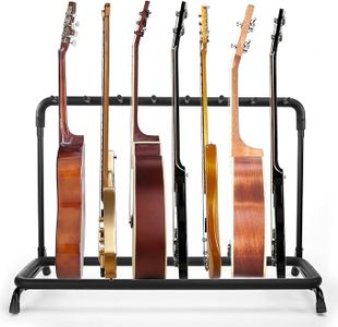 7 Holder Guitar Stand,Multiple-Guitar Stands & Hangers,Multi-Guitar Display Rack Folding Stand Band Stage Bass Acoustic Guitar (7 Holder)