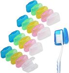 V-TOP 20 Pack Travel Toothbrush Head Covers, Portable Toothbrush Pod Caps Case Protector for Home and Outdoor