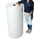 1 Meter Wide Packaging Roll of Large Bubble Wrap 1000mm x 50m Small Air Bubbles For Packing or Moving House