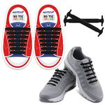 HOMAR No Tie Shoelaces for Kids and Adults Stretch Silicone Elastic No Tie Shoe Laces