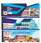 FIRST CLICK Ledger Page Rent Receipt Book, Set of 3 Special Space for Address Writing Size Rent (11x27 cm) No. of Sheets 50 (Rent) Consist of one Main and one Counter foil